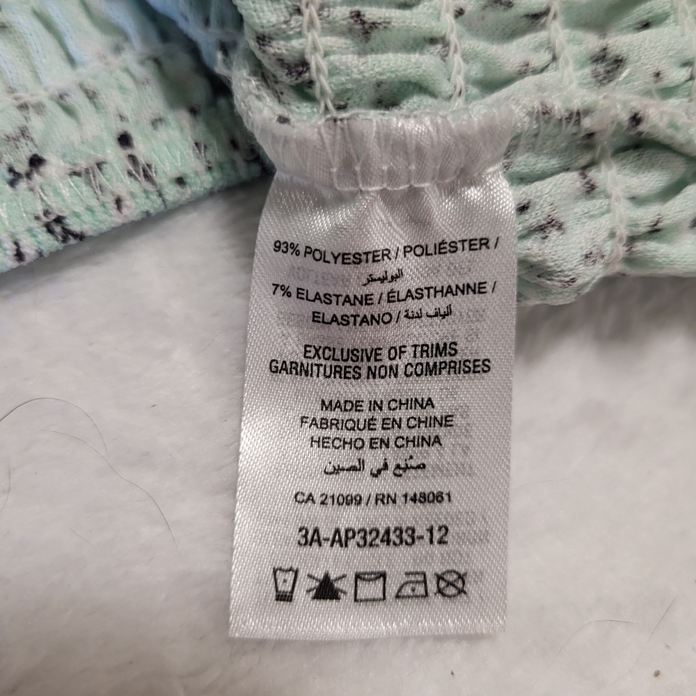 Ardene Mint Green Floral Crop Top (fits M) - Picture 5 of 8